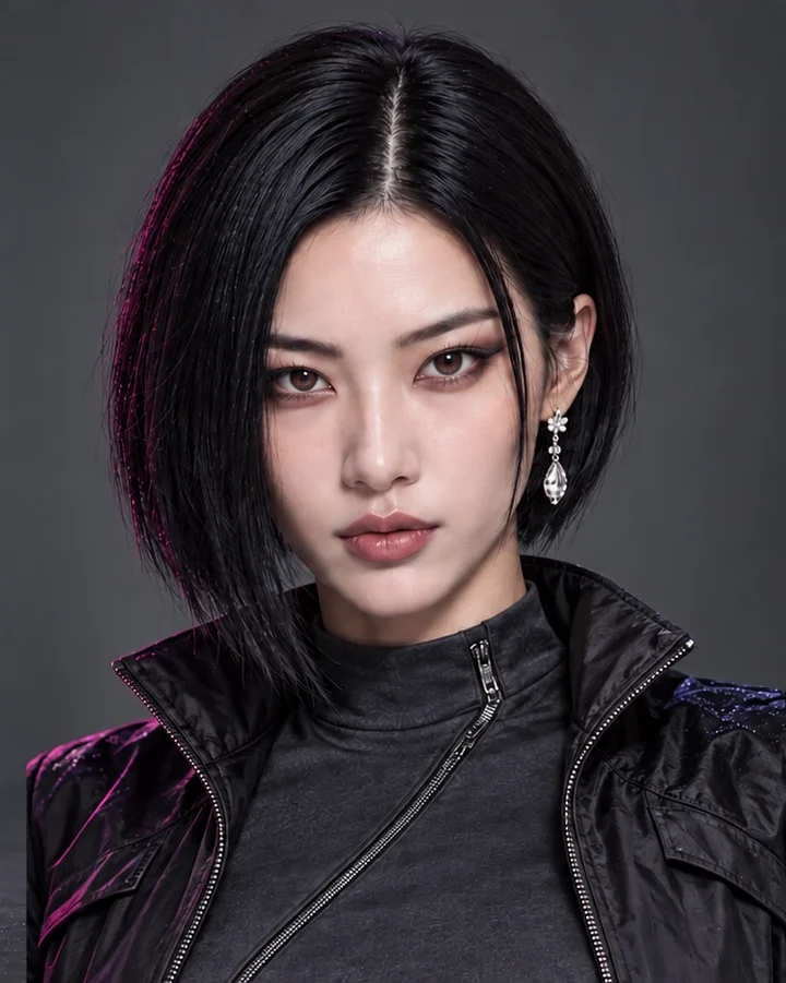 NYX of Midnight Crystal — violet signature look