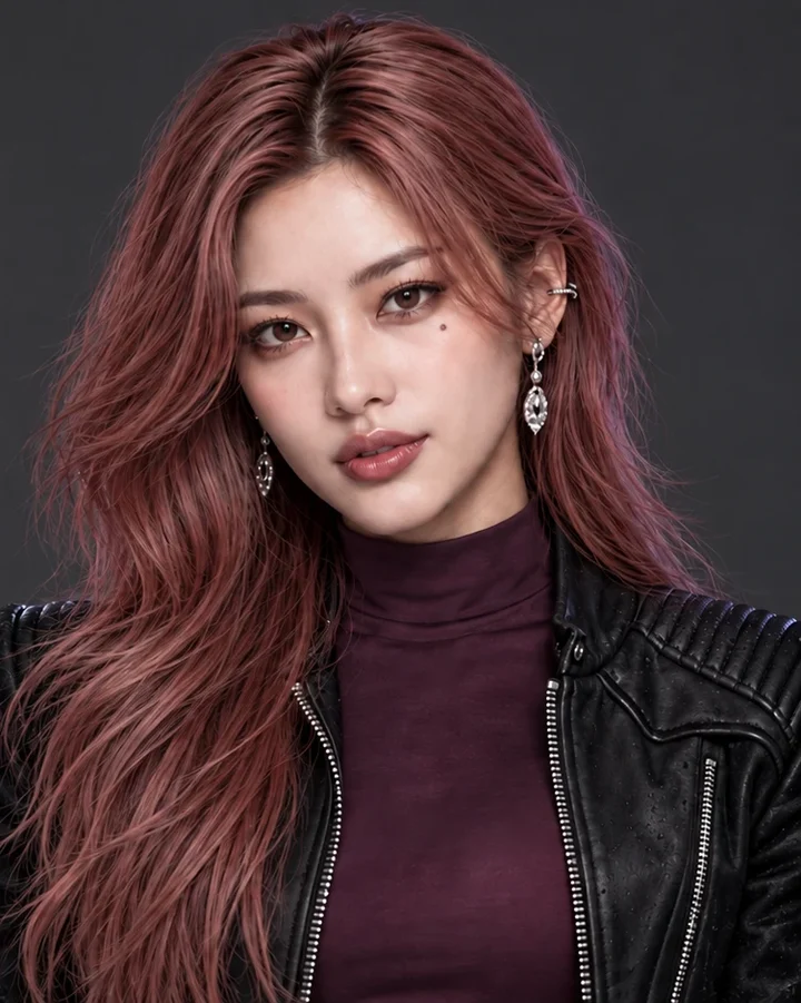 SAI of Midnight Crystal — burgundy signature look